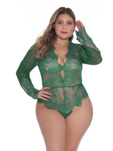 Panel de rayas de encaje de manga larga